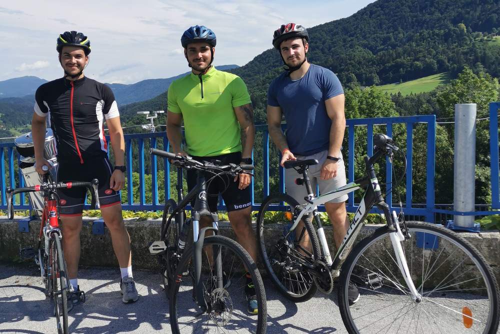 David, Blaž in Sebastjan so kolesarili od Ljutomera do Portoroža