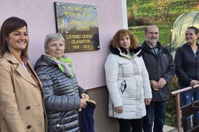 Odkritje spominske plošče v spomin Alojzu Grnjaku, foto: Občina Ljutomer