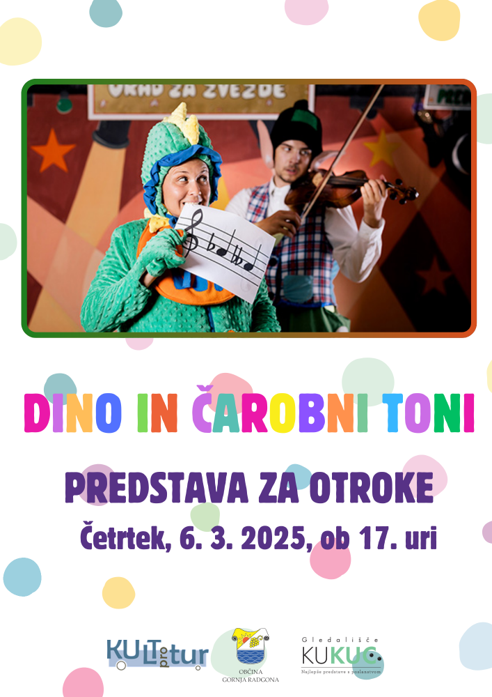 Predstava za otroke: DINO IN ČAROBNI TONI