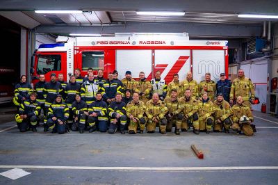 Gasilci PGD Gornja Radgona in Stadtfeuerwehr Bad Radkersburg