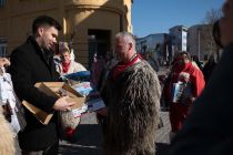 Obisk kurentov v središču Murske Sobote