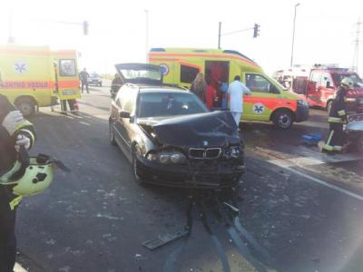 Prometna nesreča v Ormožu, foto: PGD Ormož