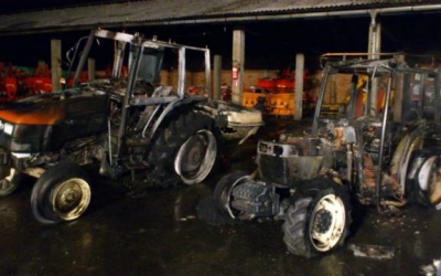 Zagoreli trije traktorji, foto: PGD Ormož